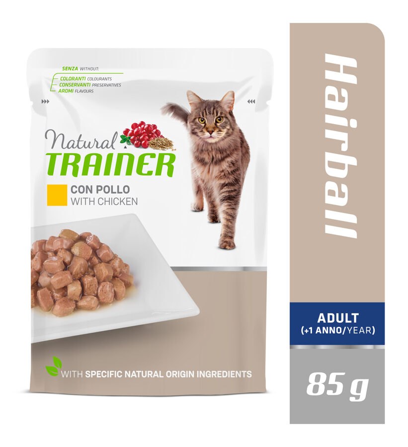 Trainer Hairball with Chicken